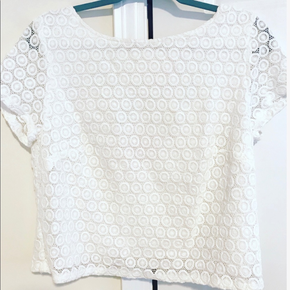 Lilly Pulitzer For Target White Eyelet Top